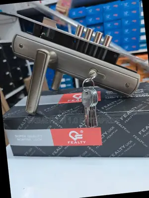 Unique Steel/Mahogany Door Lock