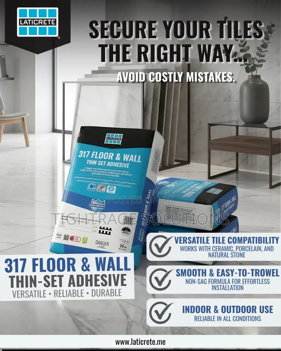 Laticrete 317 Wall Floor Tile Adhesive – Professional Tile Glue