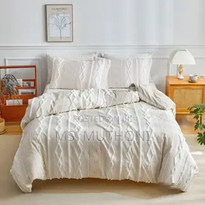 Extra Big Luxury Textured Duvet Cover Set 