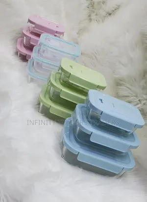 3 PCS Borrosilicate Glass Storage Bowl