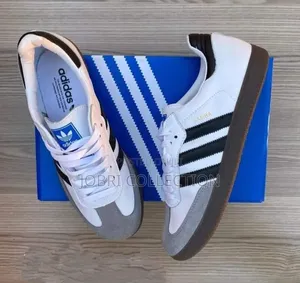 The White Adidas Samba Sneakers