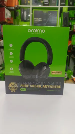 Oraimo Boompop N Wireless Hybrid Anc Over-Ear Headphones – 65h Battery