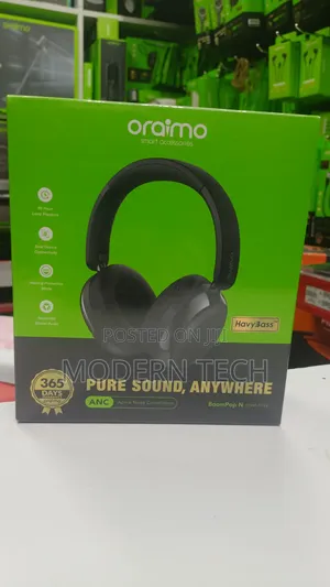 Oraimo Boompop N Bluetooth 5.4 Hybrid Noise Cancelling Headphones