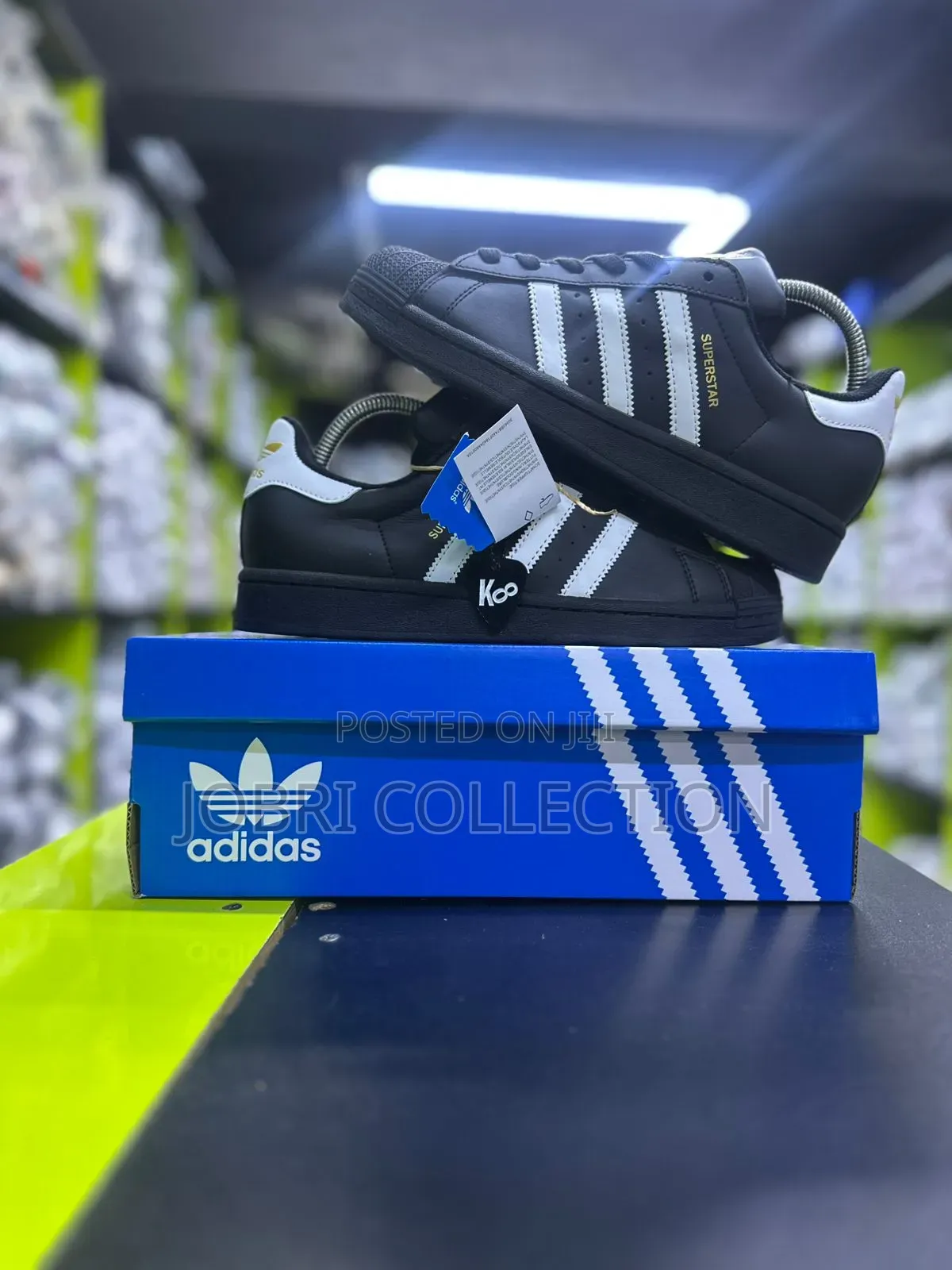 Black Adidas Superstar Sneakers