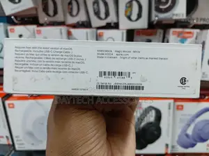 Apple Magic Mouse - White Multi-Touch Surface, Model Number A3204.