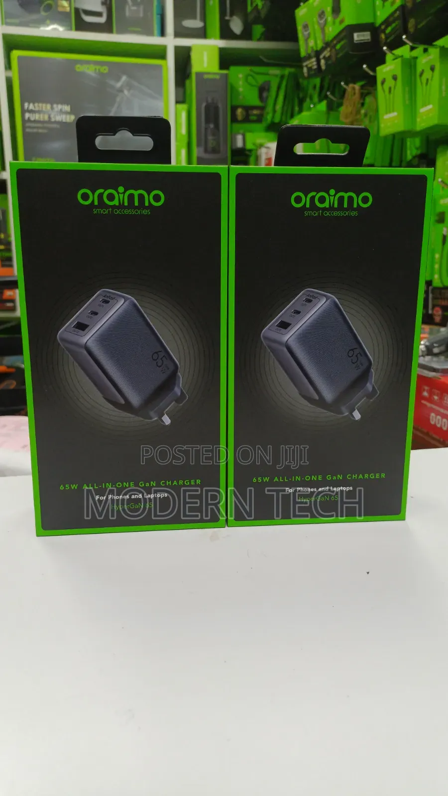 Oraimo Hypergan 65 High-Speed Usb-C Wall Charger Kit