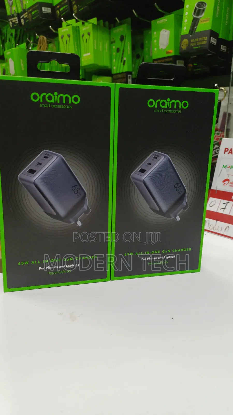 Oraimo Hypergan 65 High-Speed Usb-C Wall Charger Kit