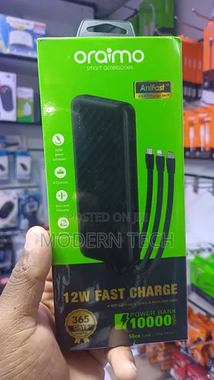 Oraimo Slice Link 10000mah 12w Power Bank