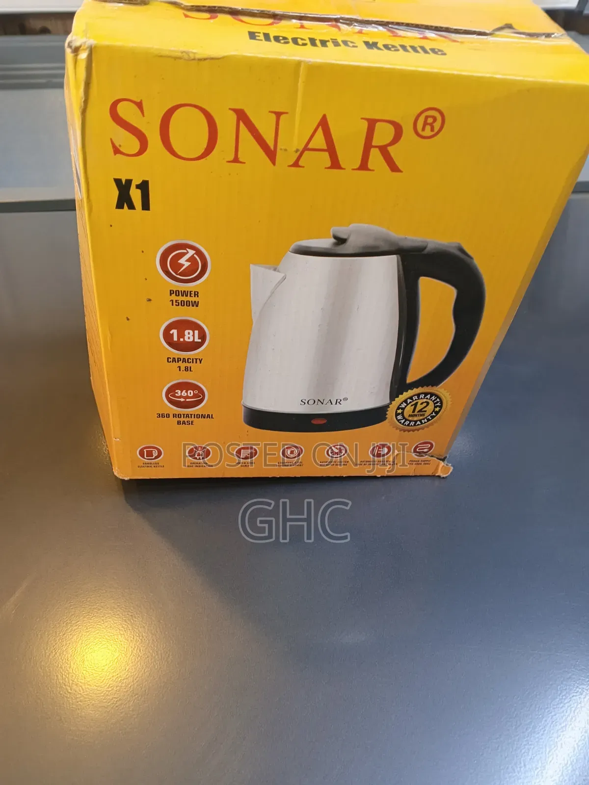 Sonar Electric Kettle 1.8litres