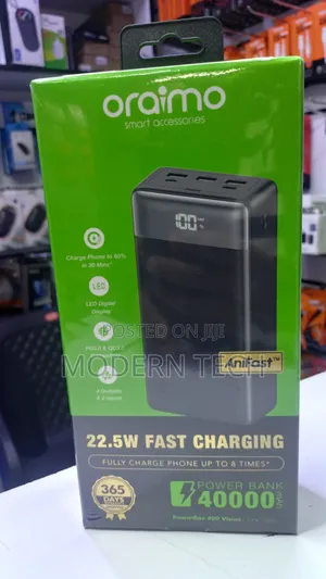 Oraimo Powerbox 400 Vision 40,000mah Fast Charging Power Bank 