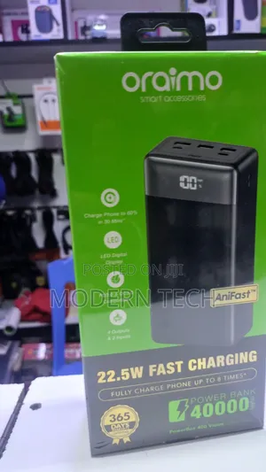 40000mah Oraimo Powerbox 400 Vision – 22.5w Fast Charging Beast
