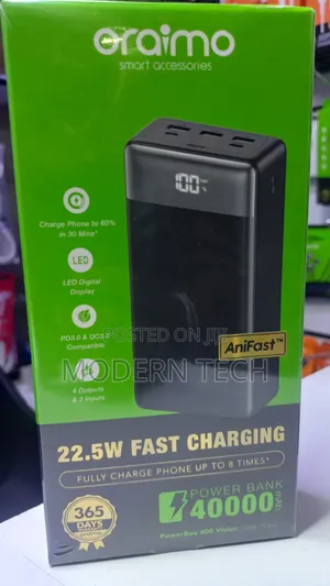Oraimo 40000mah Power Bank Powerbox 400 Vision – Best Battery Backup