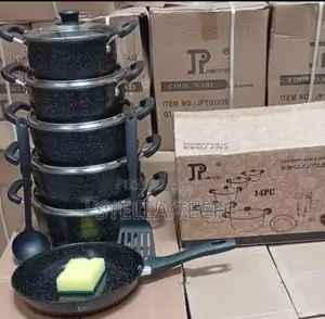 Jp Non-Stick Cookware Set 14 Pieces New Model