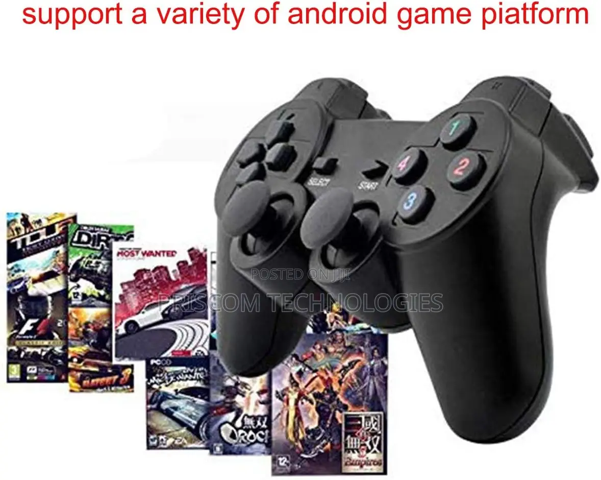 Wireless Game Controller for Pc/Linux/Android Tv - Black