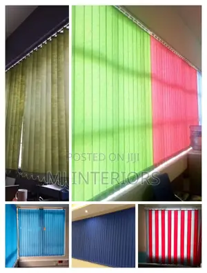 Vertical Blinds Per SQM Durable PVC Fabric Options