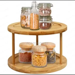 2 Layers Rotating Storage Organizer