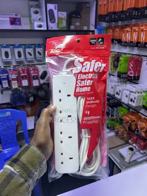 Original Itel 4-Way Extension Cable With Surge Protection