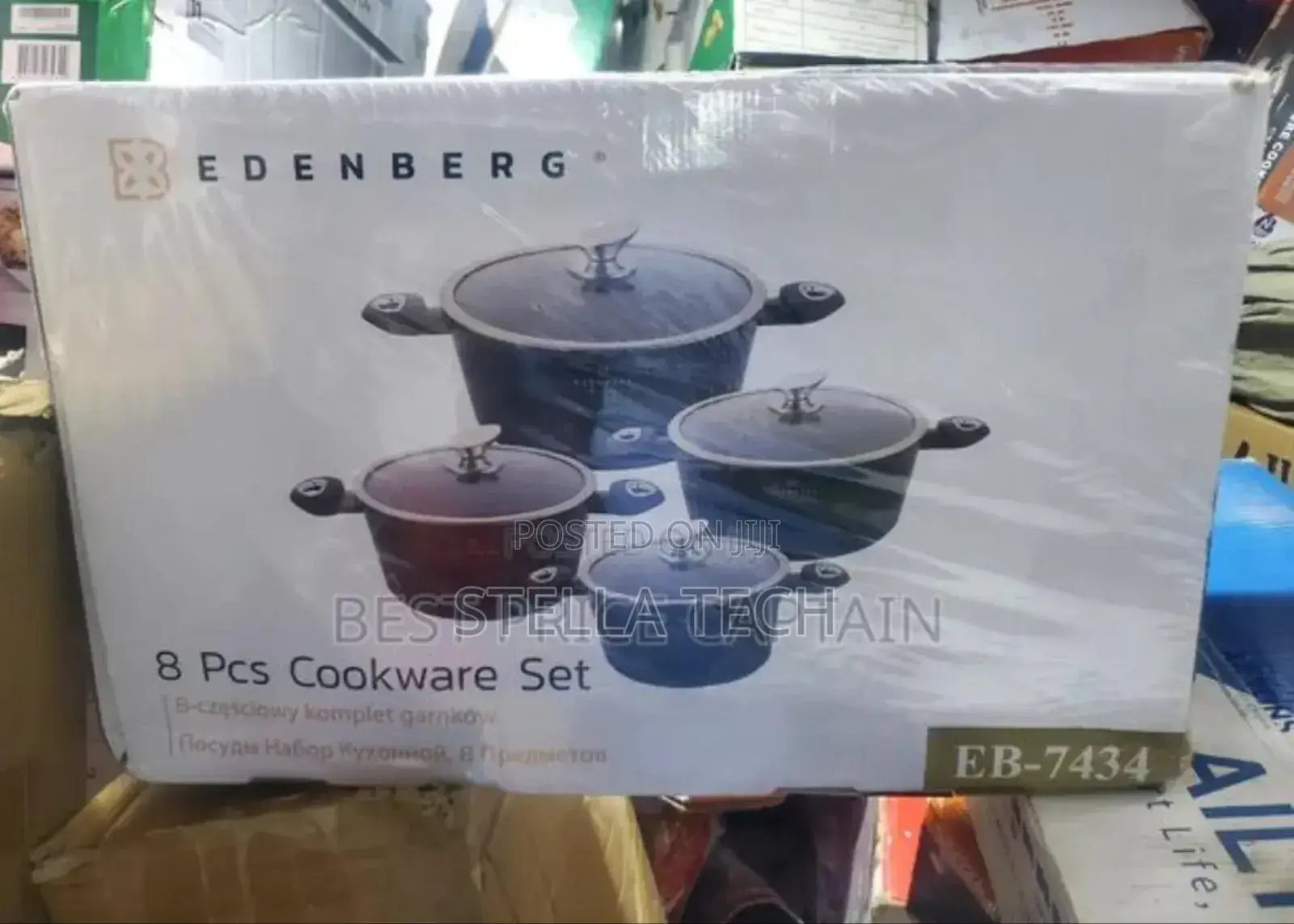 8 PCS Edenberg Cookware Set