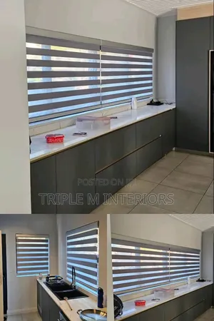 Custom-Made Designer Zebra Blinds for Large Windows Glass Doors
