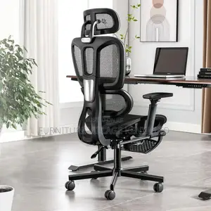 Office Chair: Ergonomic Office Task Chair With Foot Rest.