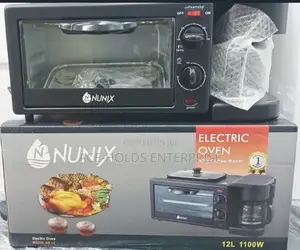 12 Litres - Nunix 3 in 1 Breakfast Maker (1100watts) + Coffee Maker