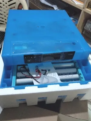 64-egg Capacity Fully Automatic Egg Incubator In Blue.