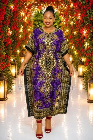 Purple/Blue African Dress
