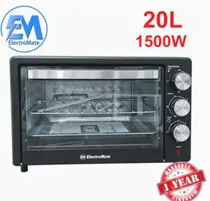 20 Litres Electric Countertop Oven 1500 Watts - Griil, Oven Lamp