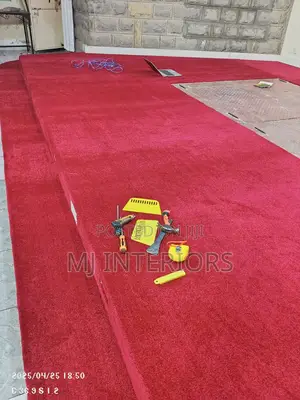 Modern Usa Maroon Wall to Wall Carpet for Reception Areas