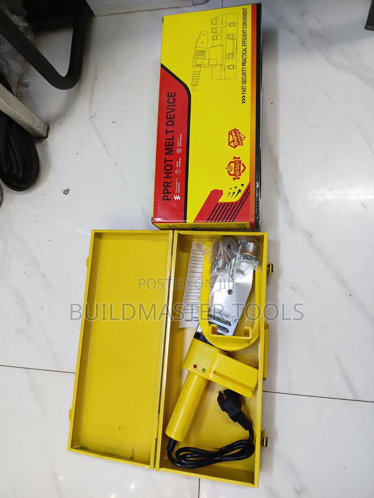 Yellow PPR Hot Melt Pipe Welding Machine