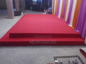 Red Wall to Wall Carpet Rolls for Church Flooring Projects