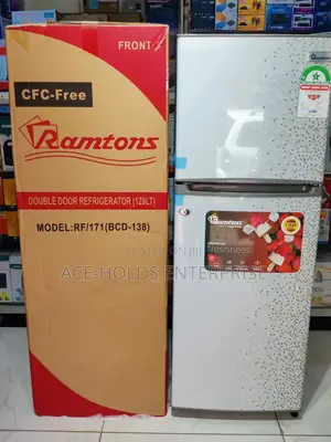 Ramtons Fridge Double Fridge, 128 Litres Rf171/ 173 - Silver