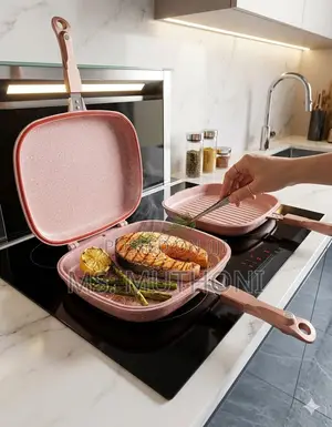 32 Cm High Quality Granite Double Sided Grill Pan*