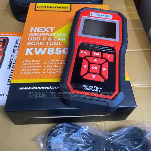 Konnwei Kw850 Professional Obd2 Scanner Auto Code Reader (Red + Black)