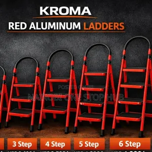 Kroma Red Aluminium Step Ladder