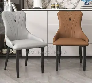 Dining Chair: Modern Soft Back Dining Chair With Metal Frame