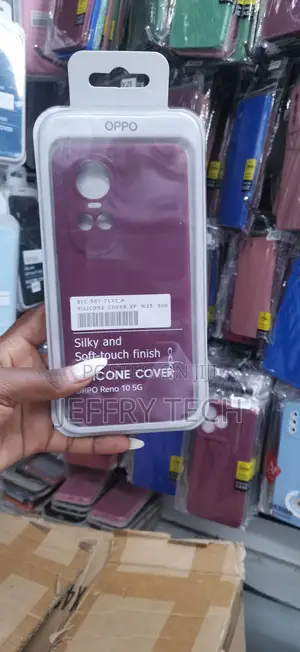Oppo Reno 10 5g Silicone Case Cover in a Deep Purple Silky Finish.