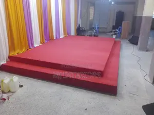 Superior Red Wall to Wall Carpet for Church Design