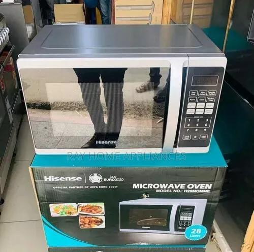 Silver Hisense Microwave