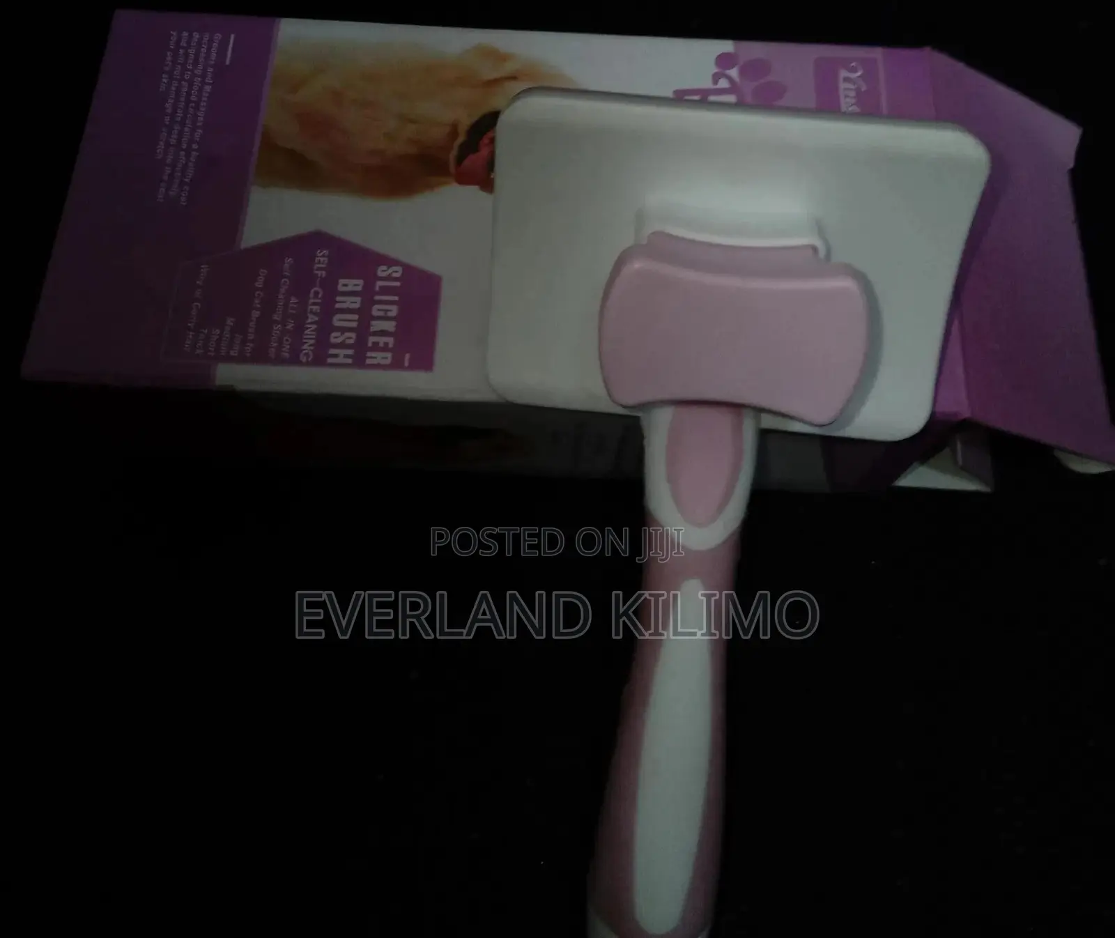 Pink Self Cleaning Slicker Brush