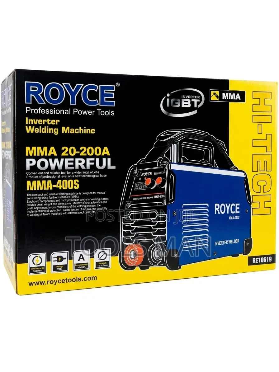 Royce Mma-400s Inverter Welding Machine 400a Igbt Welder.