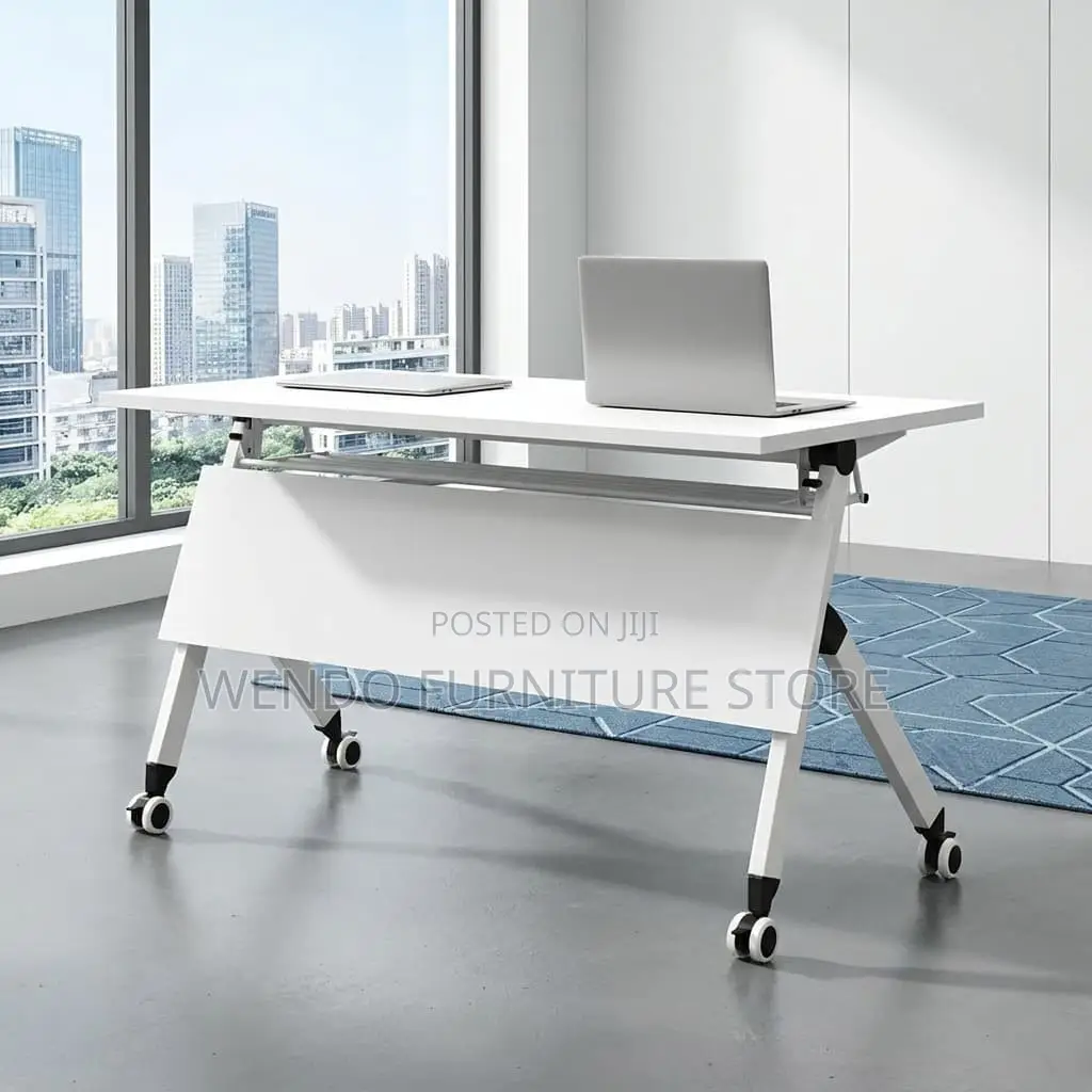 Office Table; G12 Foldable Training Table With Wheels