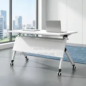 Office Table; G12 Foldable Training Table With Wheels