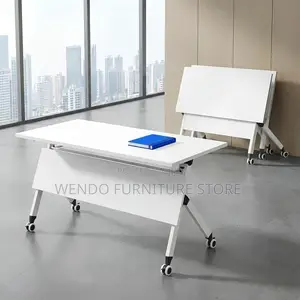 Office Table; G12 Foldable Training Table With Wheels