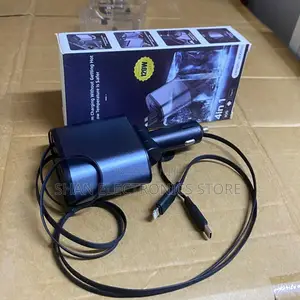 Retractable Car Charger 4 in 1, Fast Car Phone Charger