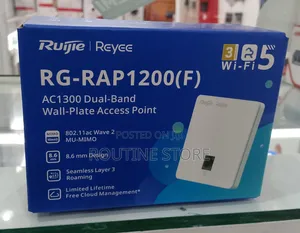 Ruijie Rap1200f Accesspoint Dual Band Wall Plate