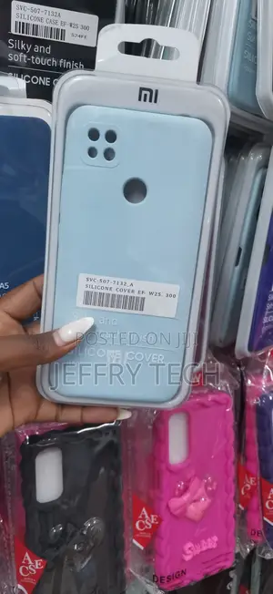 Light Blue Silicone Cover Designed Primarily for the Xiaomi Redmi 9c