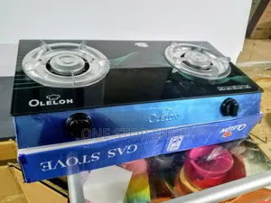 Olelon Glass Top 2 Burner Gas Cooker