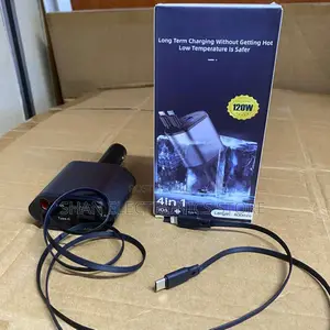 4 in 1 Fast Charge Carphone Charger,Retractable Cables and 2 Usb Ports