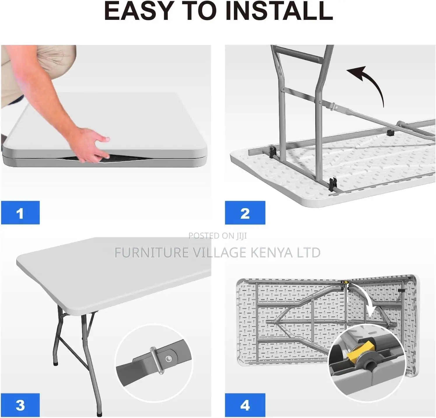 Dining Table: Heavy Duty Portable Plastic Dinning Table